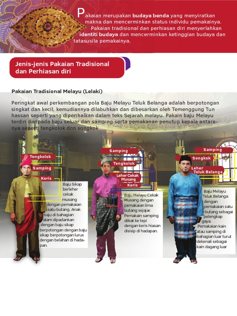 Jenis Jenis Pakaian Tradisional Dan Perhiasan Diri Pdf