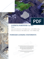 CUPRITA PORPHYRY RESOURCE EXPANSION