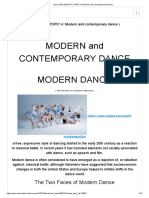 Topic - DICUSSION 4 (TOPIC 4 - Modern and Contemporary Dance)