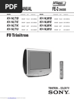 Service Manual FE-2: KV-14LT1B KV-14LT1E KV-14LT1K KV-14LT1U KV-14LM1B KV-14LM1E KV-14LM1K KV-14LM1U