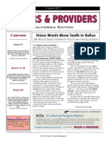Payers & Providers California Edition - Issue of March 3, 2011
