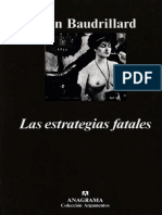 Jean Baudrillard Las Estrategias Fatales