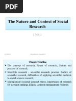 Unit 1 The Nature and Context of Social Research