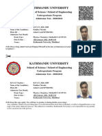 Kathmandu University Admission Test Details