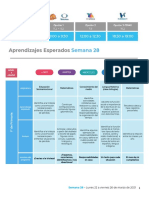 APRENDE EN CASA Aprendizajes Esperados Primaria Semana 28