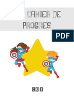 Cahier de Progrès 2017 Super Héros