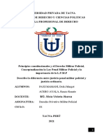 PRINCIPIOS CONSTITUCIONALES Y EL DERECHO MILITAR POLICIAL, DIFERENCIA ENTRE JUSTICIA PENLA MILITAR Y ORDINARIA (2)