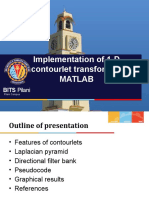 Implementation of 1-D Contourlet Transform in Matlab: BITS Pilani
