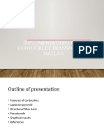 Implementation of 1-D Contourlet Transform in Matlab: Presentation