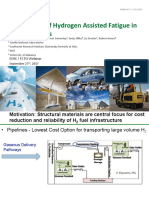 H2 Assisted Fatiqye in Steel Pipeline