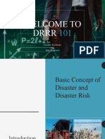 Welcome To DRRR: Disaster Readiness and Risk Reduction