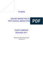 Online Marketing Plan With Social Media