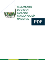 Reglamento de Orden Cerrado Para La Poli