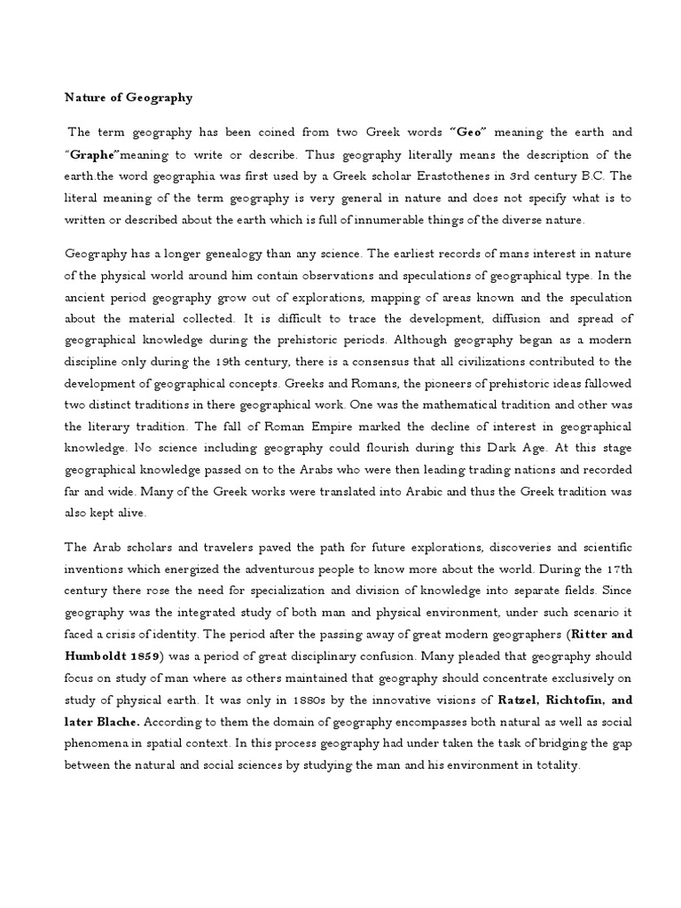 Geography Through the Ages Exploring the Evolution of Geography as a