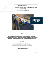 INFORME N°002-2021-PFT-LMS INFORME LAVADO ASFALTICO