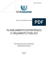 Planejamento Estraégico e Orçamento Público APOSTILA