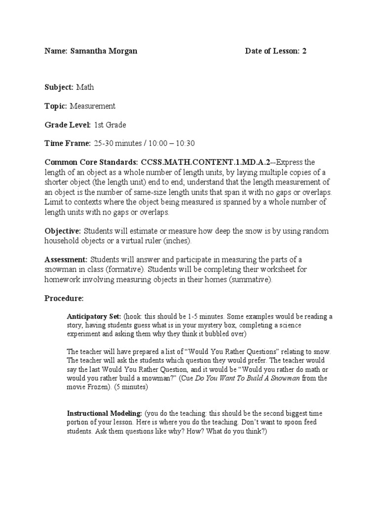 Second Lesson Jan 27 1 | PDF | Teachers | Educational Assessment