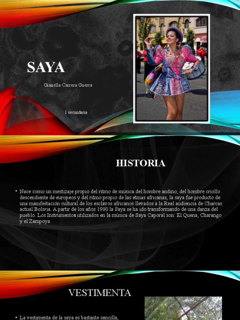 Vestimenta y Origen de la Saya Afroboliviana | PDF