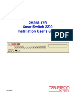 2H258-17R Smartswitch 2200 Installation User'S Guide: Fast Ethernet Workgroup Switch