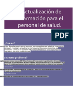 Actualización de Información para El Personal de Salud.: ¿Qué Es?