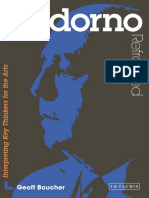 (Contemporary Thinkers Reframed) Adorno, Theodor W. - Boucher, Geoff - Adorno Reframed - Interpreting Key Thinkers For The Arts-I.B. Tauris (2012)