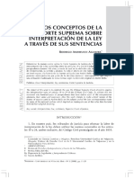 Andreucci, Rodrigo. Los Conceptos de La Corte Suprema Sobre Interpretación de La Ley A Través de Sus Sentencias