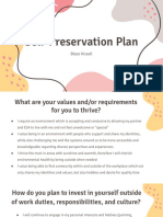 Self-Preservation Plan 1