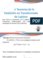 Primer Teorema de Traslación en S