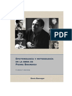 BARANGER, Denis, Epistemologia y Metodologia en La Obra de Pierre Bourdieu