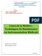 Aissi Filiere GBM m1 Module Technique de Maintenance en Instrumentation Medicale 1