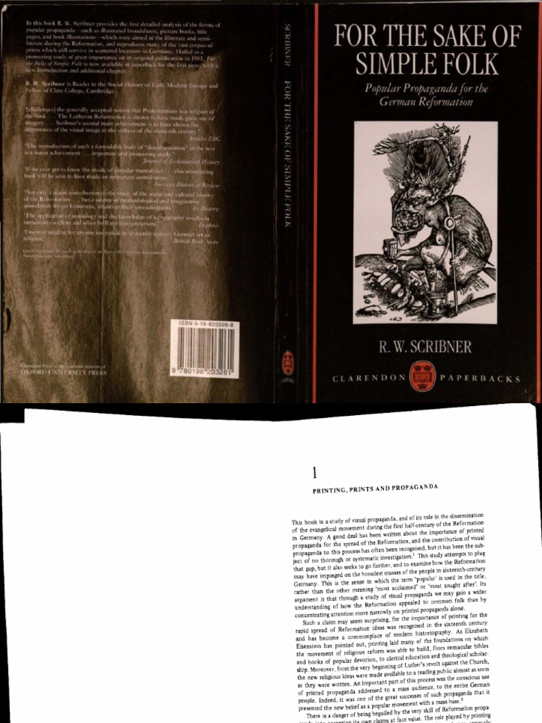 Scribner For The Sake of Simple Folk | PDF | Conceptual Model | Propaganda