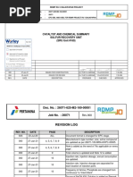 Catalyst and Chemical Summary Sulfur Recovery Unit (SRU Unit #169)