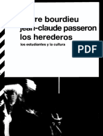 BOURDIEU, Pierre, PASSERON, Jean-Claude, Los Herederos Los Estudiantes y La Cultura