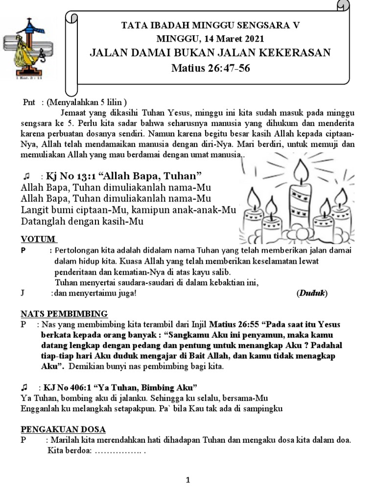 Liturgi 14 Maret 2021 Pdf