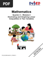 Mathematics: Quarter 2 - Module 2 Illustrating and Graphing Linear Inequalities in Two Variables