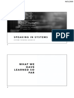 Lesson 04 - Speaking in Systems