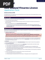 Frm23fla Firearms Licence Application Form