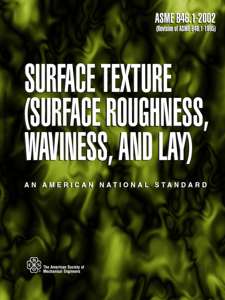 Asme B46.1 PDF Interferometry Surface Roughness