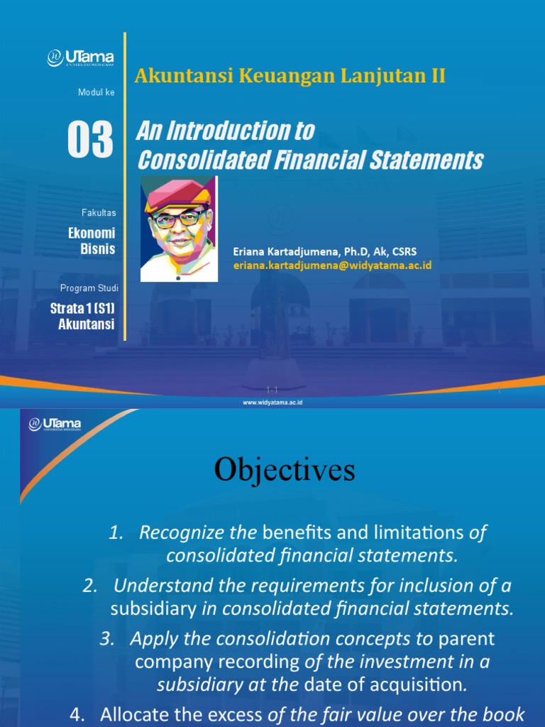 03 - Introduction CS | PDF | Book Value | Consolidation (Business)