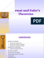 Fermat and Euler's Theorems