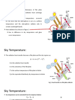 Sky Temperature Prediction Flat Plate Collector Radiation Heat Exchange