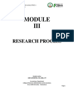 Research Process: B-Bana321Lc - Business Analytics 1 Module 3: Research Process