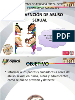 Fortalecer familias Boyacá prevención abuso sexual