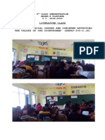Literature Class " Adressing Social Issues and Concerns Affecting The Values of Our Countrymen" (En9Rc-Ivc-2.18)