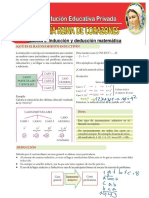 SEMANA 3: Inducción y Deducción Matemática