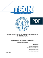 Manual Prácticas Laboratorio Procesos de Manufactura Enero2019