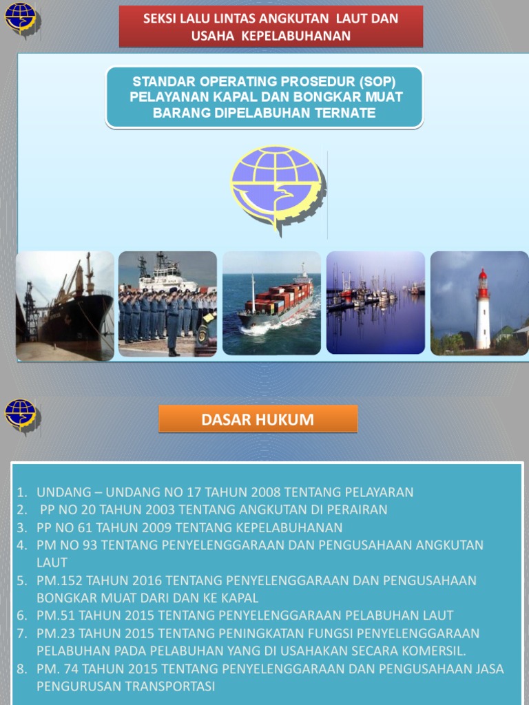 SOP Bongkar Muat di Pelabuhan Ternate | PDF | Teknologi & Rekayasa