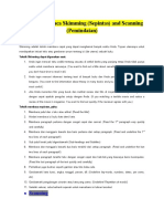 Teknik Membaca Skimming and Scanning