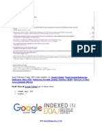 JPU indexed in databases and Google Scholar