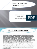 SEMANTIK BAHASA GORONTALO